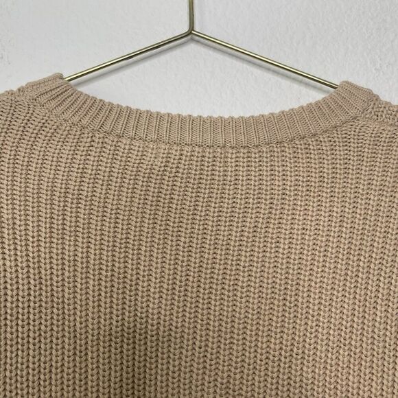 Anthropologie 525 America Sweater XL Chartreuse Colorblock Boxy Knit Pullover - Picture 7 of 9